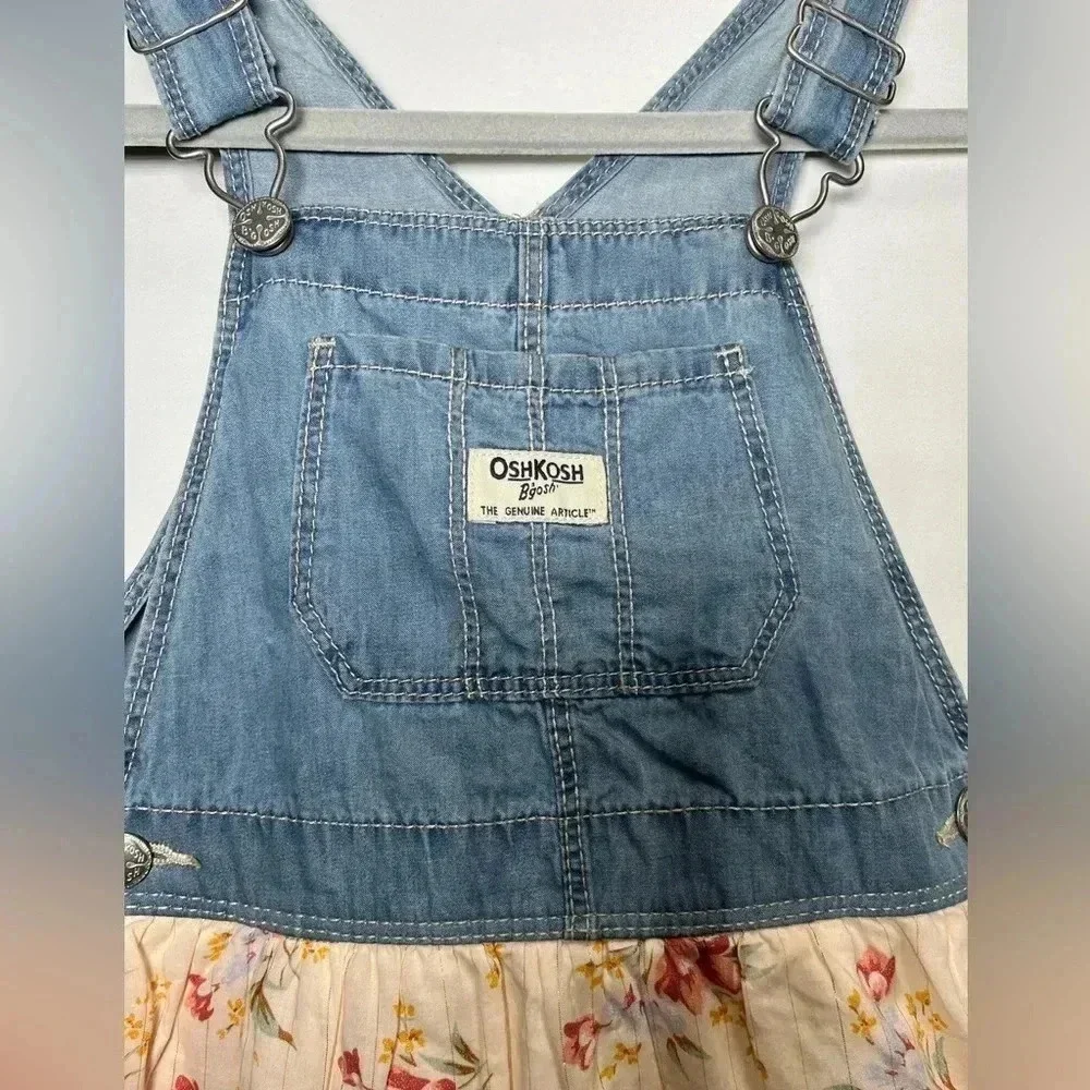 Girls Denim Jumper Western  Prairie Dress Oshkosh Bgosh 5T